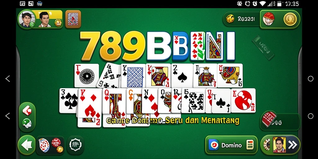 Tampilan antarmuka permainan Domino 789BNI yang menarik dan interaktif.