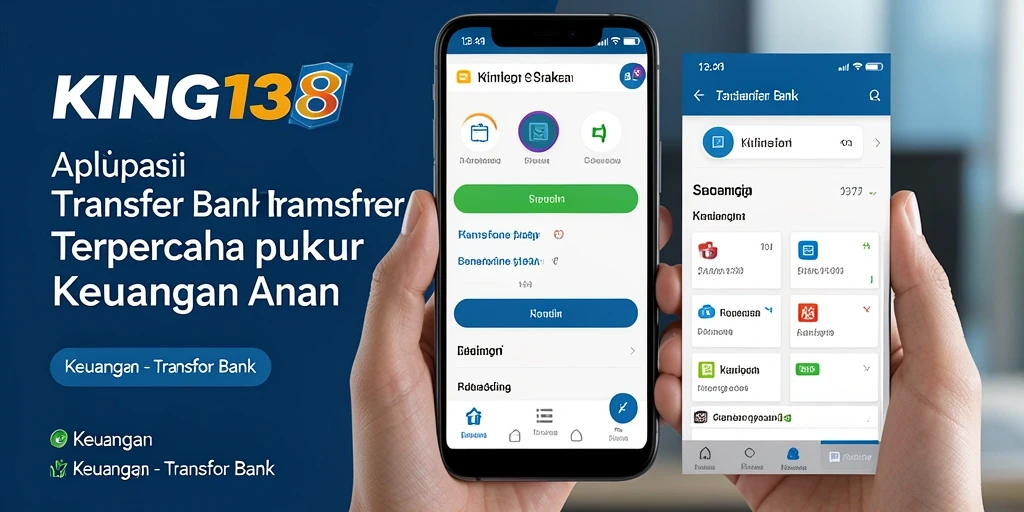 Antarmuka aplikasi KING138 untuk transaksi Transfer Bank yang mudah dan cepat.