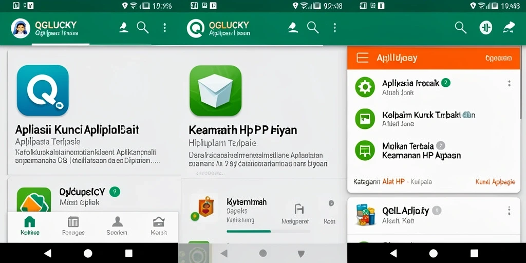 Tampilan antarmuka QGLUCKY yang intuitif dan mudah digunakan.