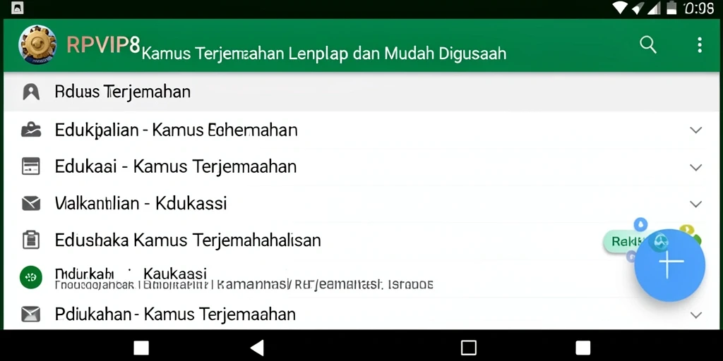 Antarmuka RPVIP8 yang intuitif dan fungsional.