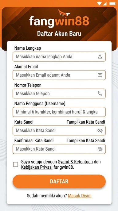 Panduan Registrasi Akun Fangwin88 untuk Pengguna Android